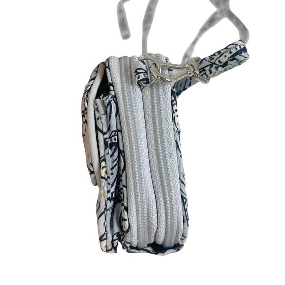 NWT Vera Bradley Grey Owl Print Performance Twill All in One Crossbody Purse - Picture 5 of 11